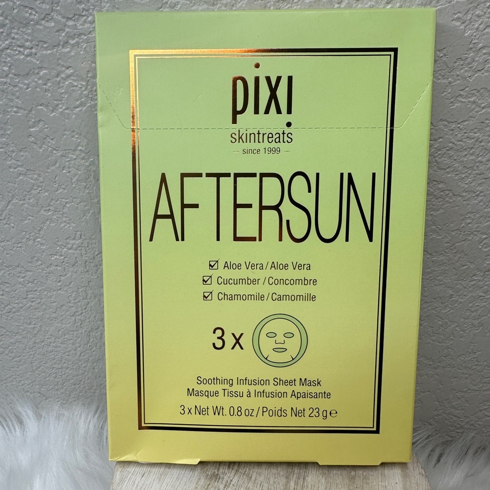$9 🌙 Pixi After Sun Soothing Infusion Sheet Masks with Aloe Vera - 3‎ Pack